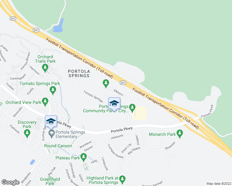map of restaurants, bars, coffee shops, grocery stores, and more near 134 Elkhorn in Trabuco Canyon