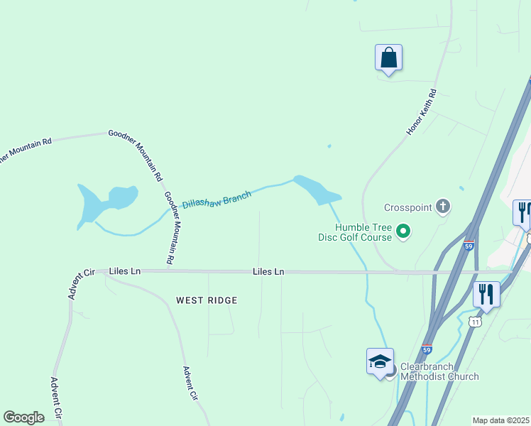 map of restaurants, bars, coffee shops, grocery stores, and more near 6731 Clear Creek Circle in Trussville