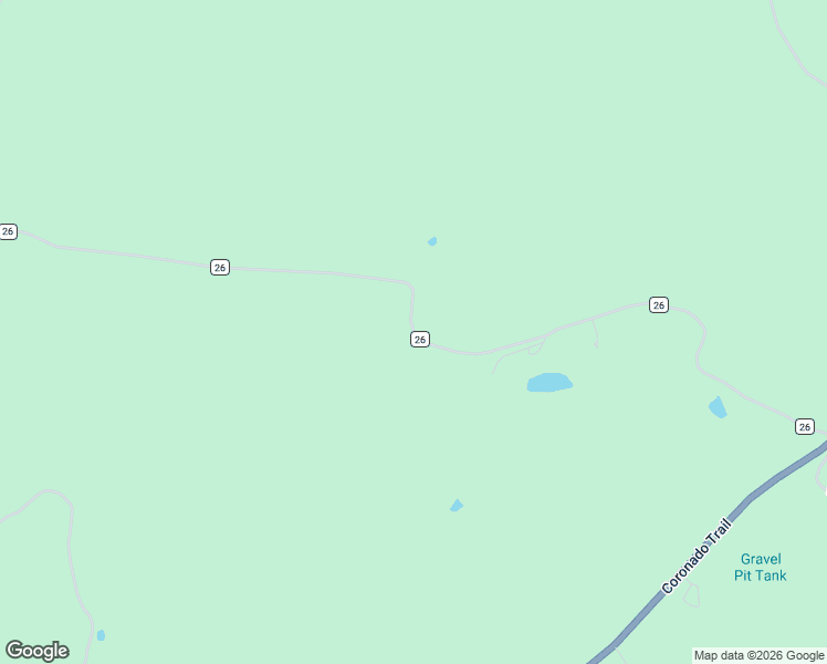 map of restaurants, bars, coffee shops, grocery stores, and more near Forest Service Road 26 in Greenlee County