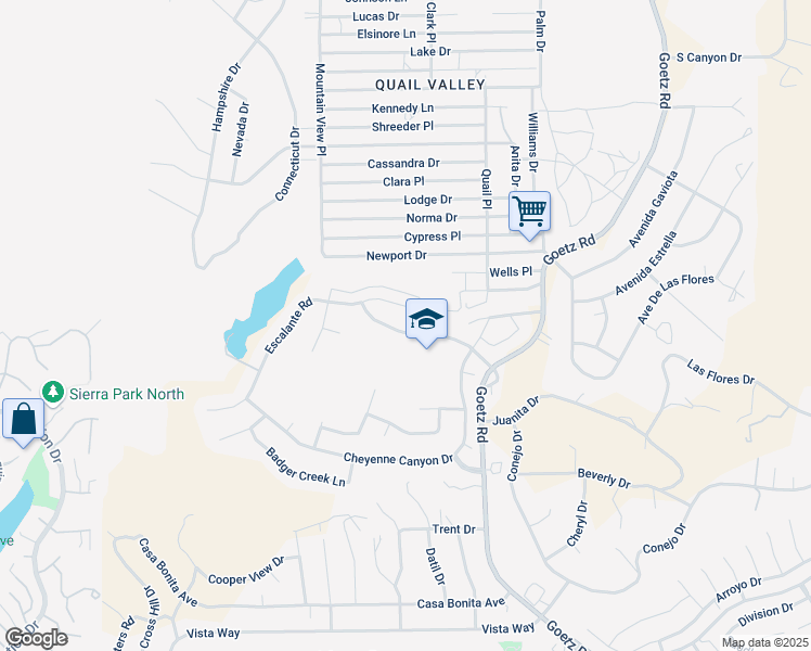 map of restaurants, bars, coffee shops, grocery stores, and more near 23694 Canyon Heights Drive in Canyon Lake