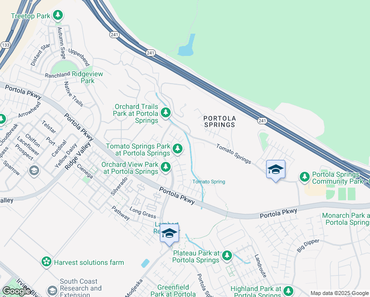 map of restaurants, bars, coffee shops, grocery stores, and more near 121 Coyote Brush in Irvine