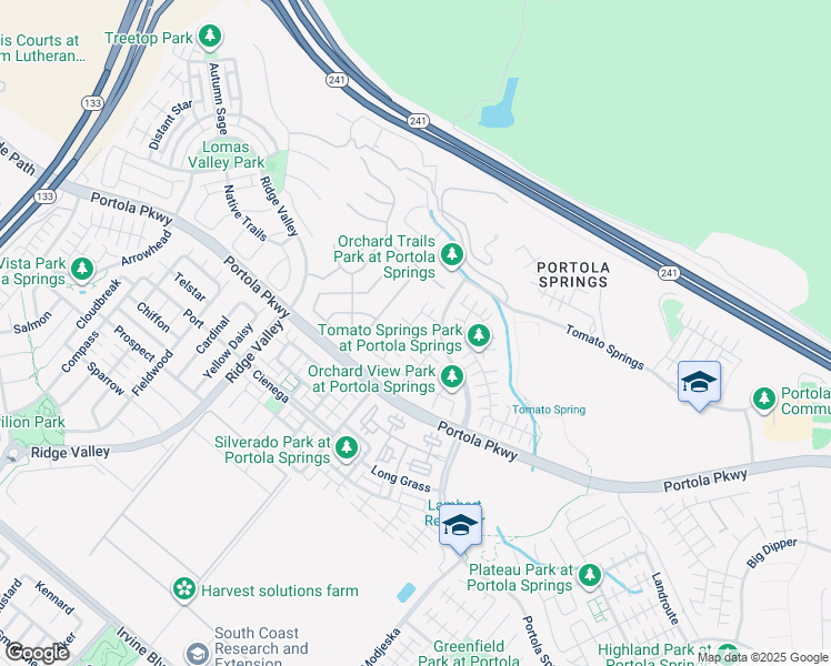 map of restaurants, bars, coffee shops, grocery stores, and more near 181 Firefly in Irvine