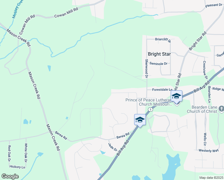 map of restaurants, bars, coffee shops, grocery stores, and more near 3830 Nations Drive in Douglasville