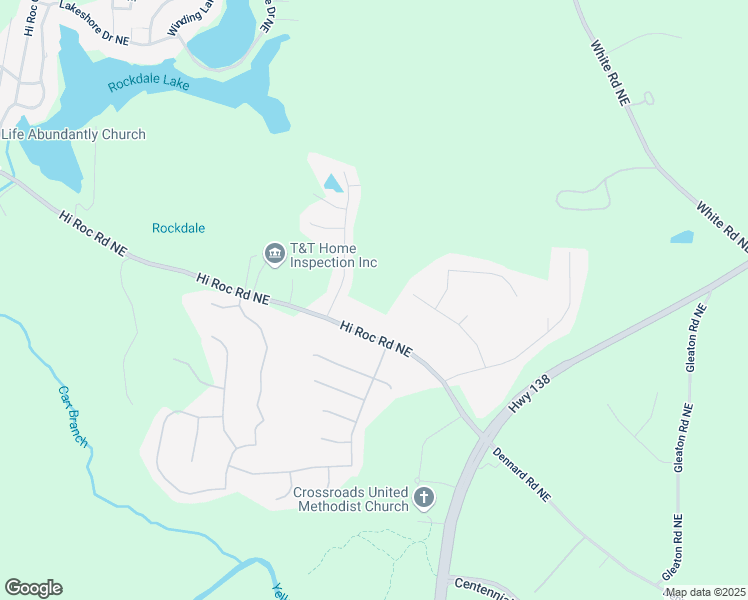 map of restaurants, bars, coffee shops, grocery stores, and more near 2505 King Louis Rd NE in Conyers
