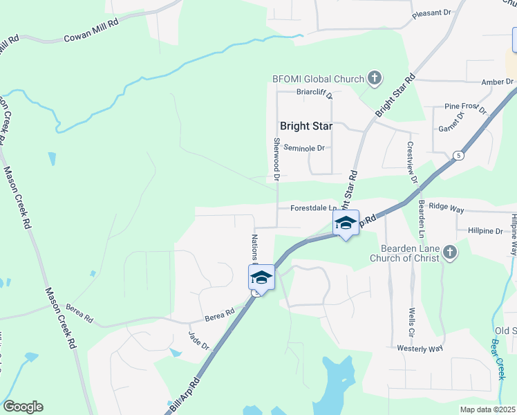 map of restaurants, bars, coffee shops, grocery stores, and more near 3938 Nations Drive in Douglasville