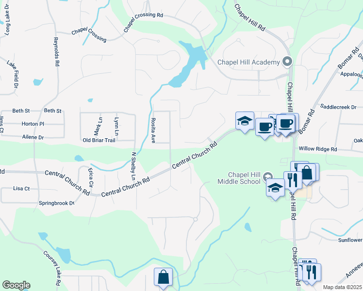 map of restaurants, bars, coffee shops, grocery stores, and more near 1202 Brentwood Court in Douglasville