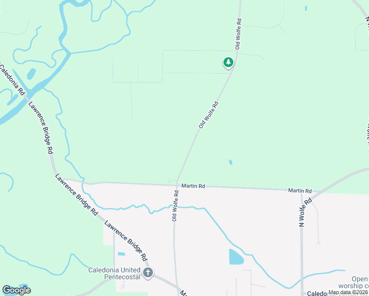 map of restaurants, bars, coffee shops, grocery stores, and more near 3165 Old Wolf Road in Caledonia