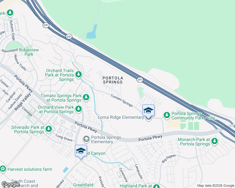 map of restaurants, bars, coffee shops, grocery stores, and more near 106 Falcon Ridge in Irvine