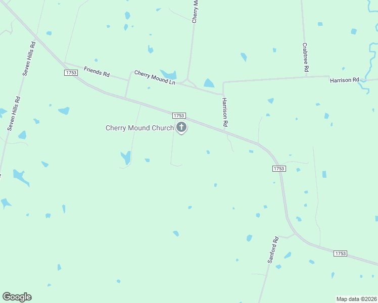 map of restaurants, bars, coffee shops, grocery stores, and more near 244 Cross Creek Lane in Denison