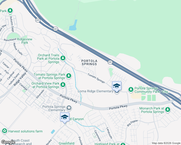 map of restaurants, bars, coffee shops, grocery stores, and more near 114 Falcon Ridge in Irvine