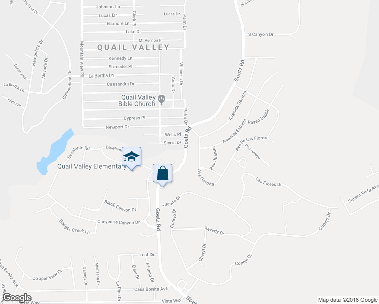 map of restaurants, bars, coffee shops, grocery stores, and more near 29002 Goetz Road in Canyon Lake