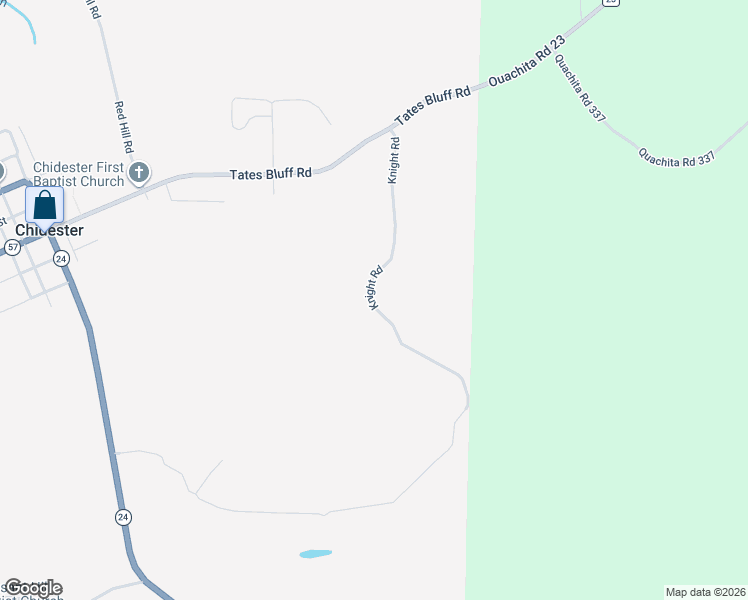 map of restaurants, bars, coffee shops, grocery stores, and more near 127-133 Knight Rd in Chidester