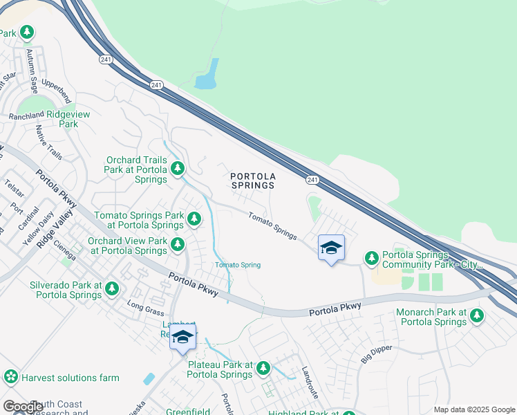 map of restaurants, bars, coffee shops, grocery stores, and more near 116 Falcon Ridge in Irvine