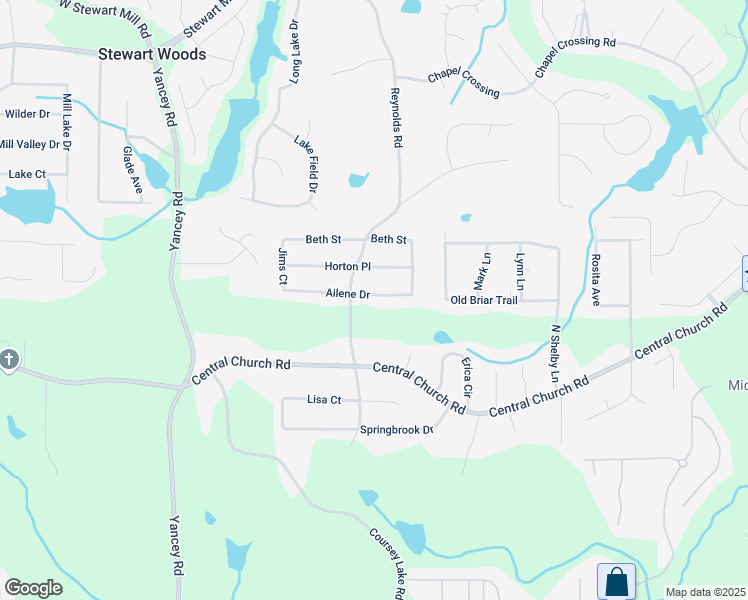 map of restaurants, bars, coffee shops, grocery stores, and more near 4969 Ailene Drive in Douglasville