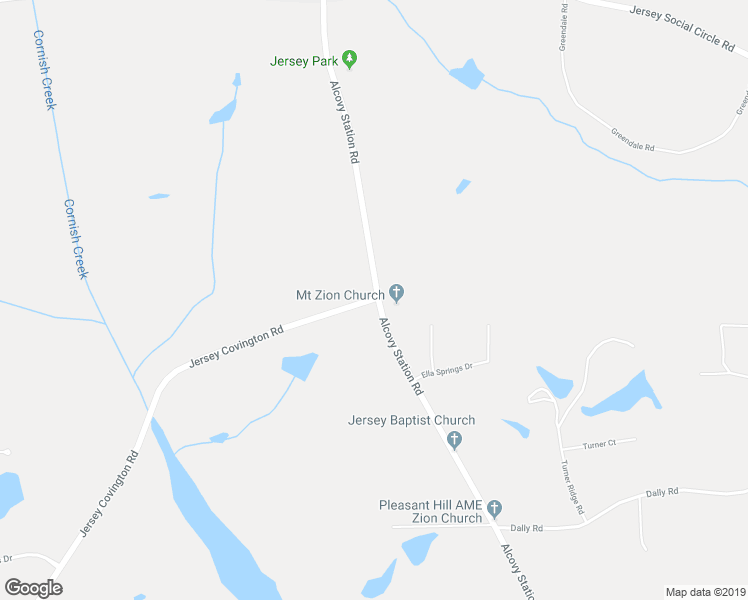 map of restaurants, bars, coffee shops, grocery stores, and more near 2399 Alcovy Station Road in Covington