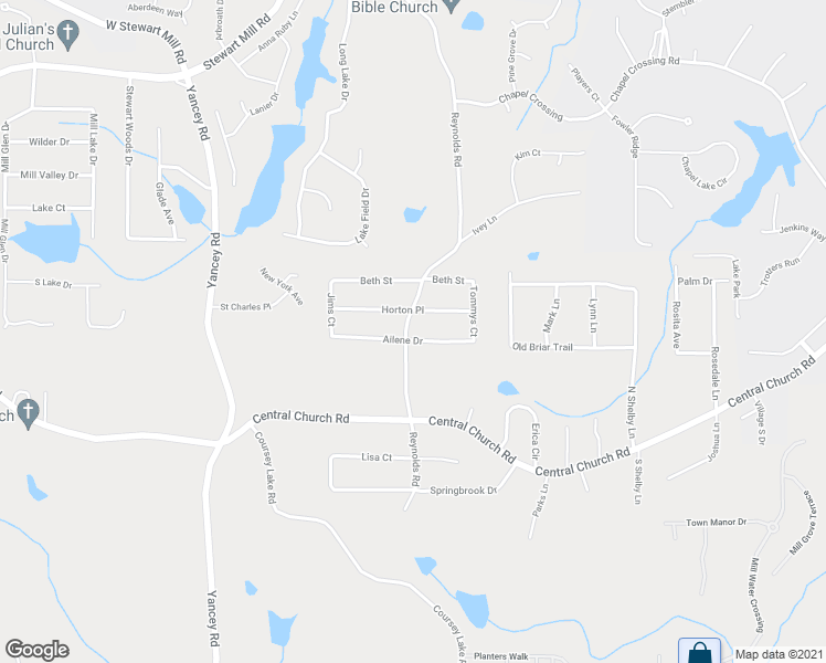 map of restaurants, bars, coffee shops, grocery stores, and more near 4994 Ailene Drive in Douglasville