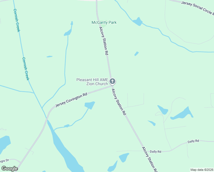 map of restaurants, bars, coffee shops, grocery stores, and more near 2399 Alcovy Station Road in Covington