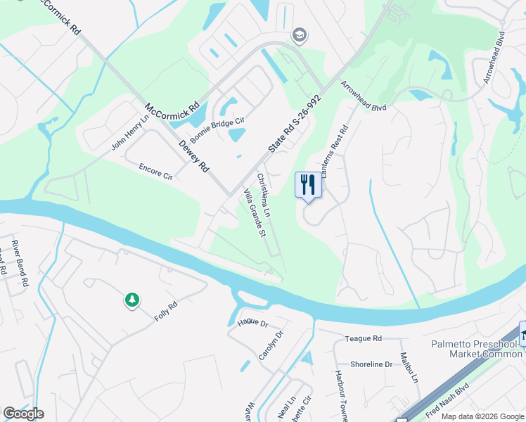 map of restaurants, bars, coffee shops, grocery stores, and more near 1991 Burcale Road in Myrtle Beach