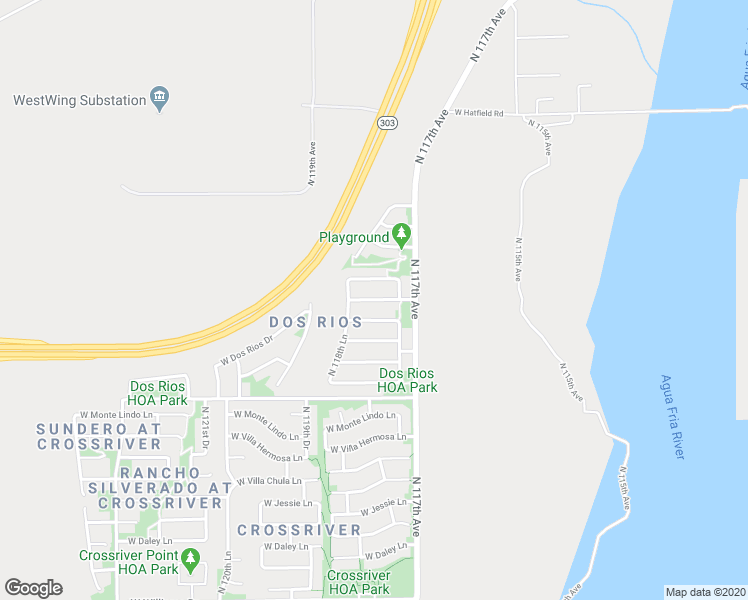 map of restaurants, bars, coffee shops, grocery stores, and more near 11758 West Avenida Del Sol in Sun City