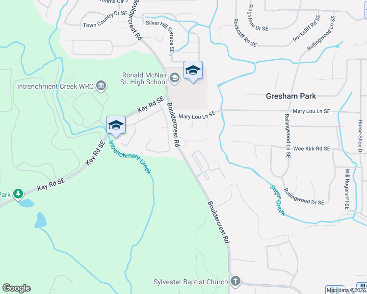 map of restaurants, bars, coffee shops, grocery stores, and more near 2951 Sugarcreek Lane in Atlanta