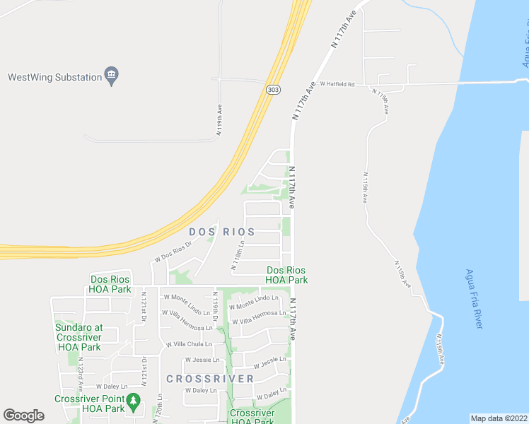 map of restaurants, bars, coffee shops, grocery stores, and more near 11752 West Avenida Del Sol in Sun City