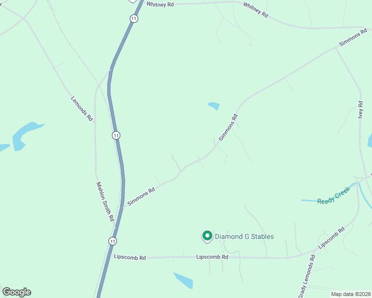 map of restaurants, bars, coffee shops, grocery stores, and more near 1165 Simmons Road in Social Circle
