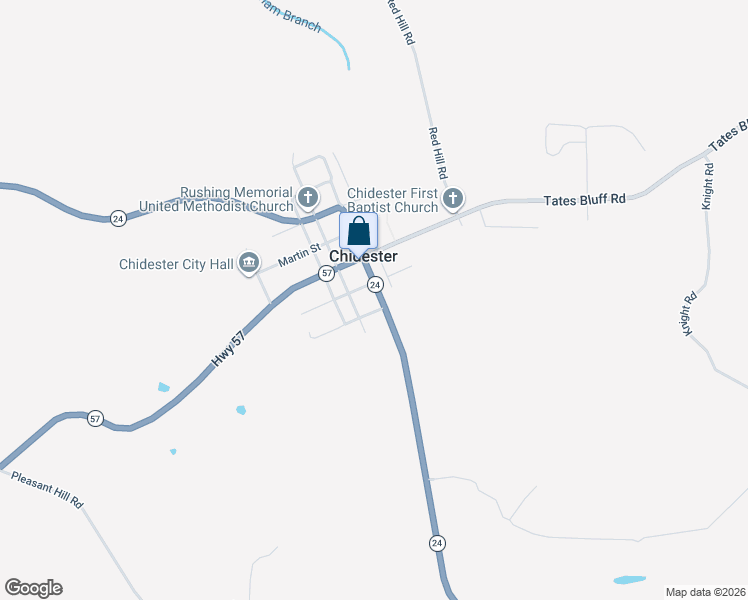 map of restaurants, bars, coffee shops, grocery stores, and more near 5246 South Main Street in Chidester