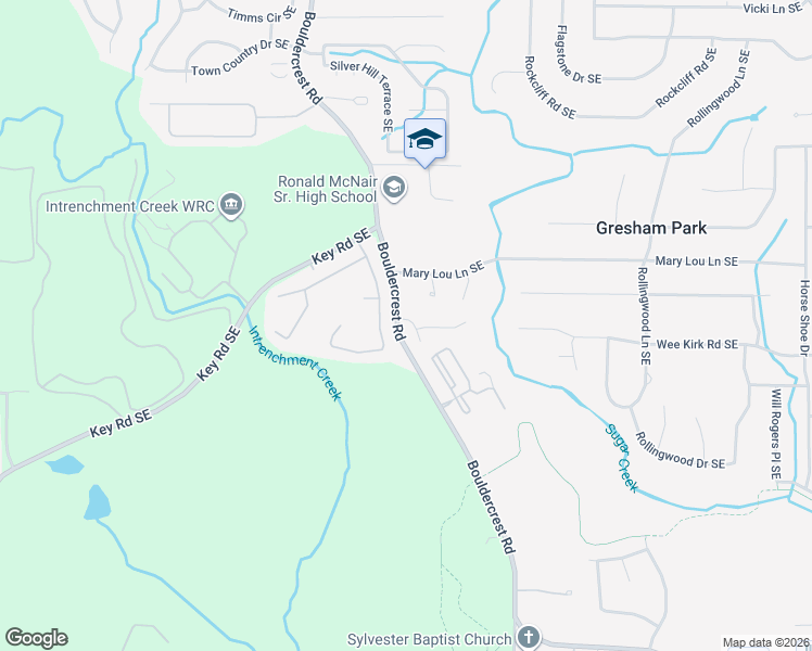 map of restaurants, bars, coffee shops, grocery stores, and more near 2933 Sugarcreek Lane in Atlanta