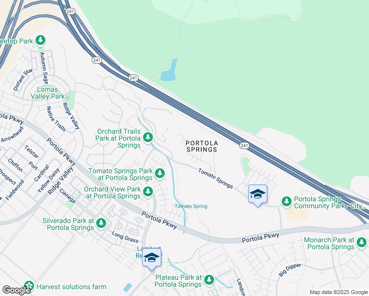 map of restaurants, bars, coffee shops, grocery stores, and more near 158 Falcon Ridge in Irvine
