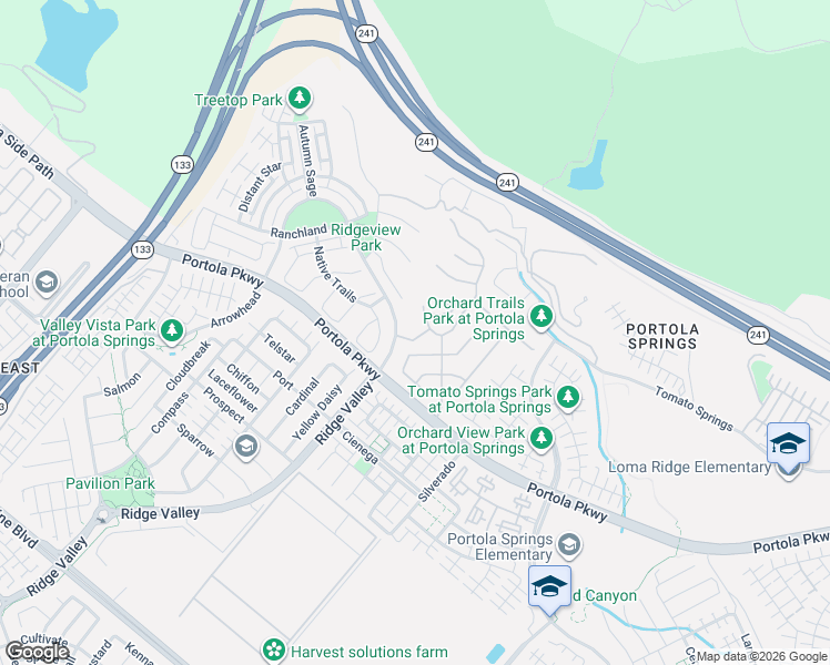 map of restaurants, bars, coffee shops, grocery stores, and more near 55 Andrews in Irvine