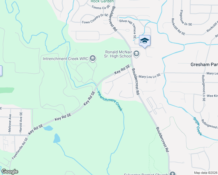 map of restaurants, bars, coffee shops, grocery stores, and more near 2968 Boulder Walk Court Southeast in Atlanta