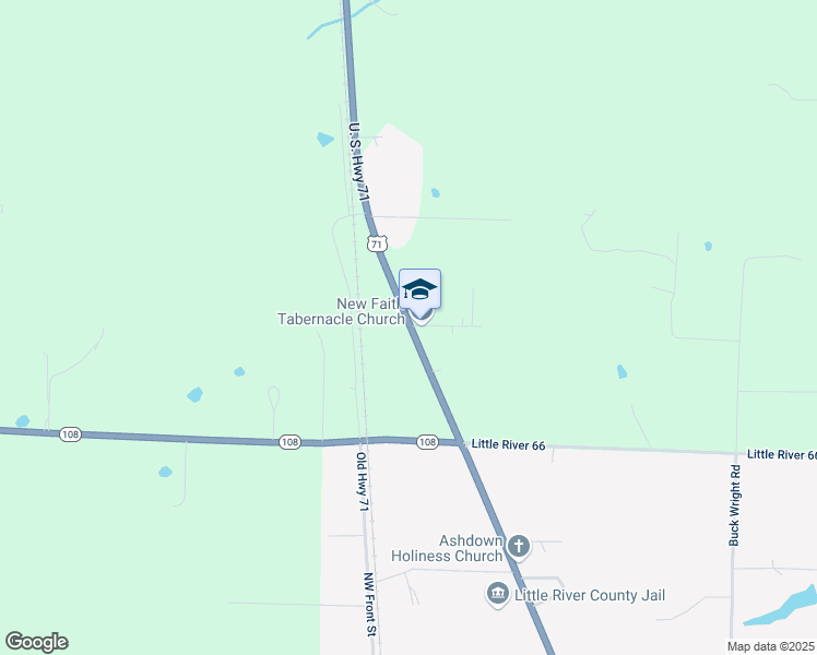 map of restaurants, bars, coffee shops, grocery stores, and more near 147 North Constitution Avenue in Ashdown