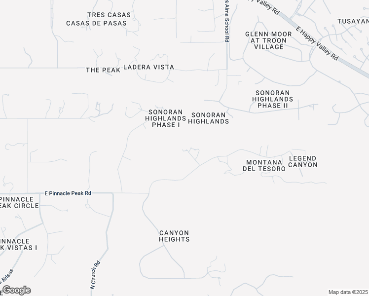 map of restaurants, bars, coffee shops, grocery stores, and more near 23638 North Pinnacle Court in Scottsdale