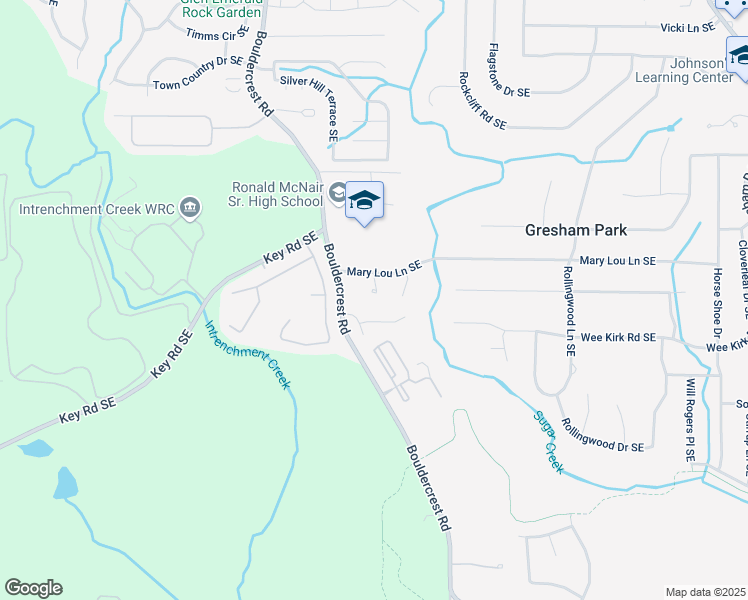 map of restaurants, bars, coffee shops, grocery stores, and more near 1900 Bouldercrest Road in Atlanta