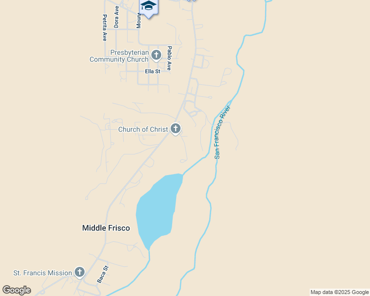 map of restaurants, bars, coffee shops, grocery stores, and more near Delgado Drive in Reserve
