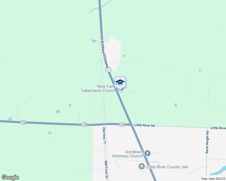 map of restaurants, bars, coffee shops, grocery stores, and more near 147 North Constitution Avenue in Ashdown