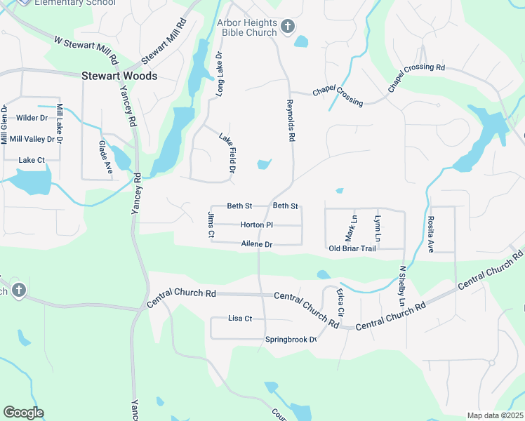 map of restaurants, bars, coffee shops, grocery stores, and more near 3811 Reynolds Road in Douglasville