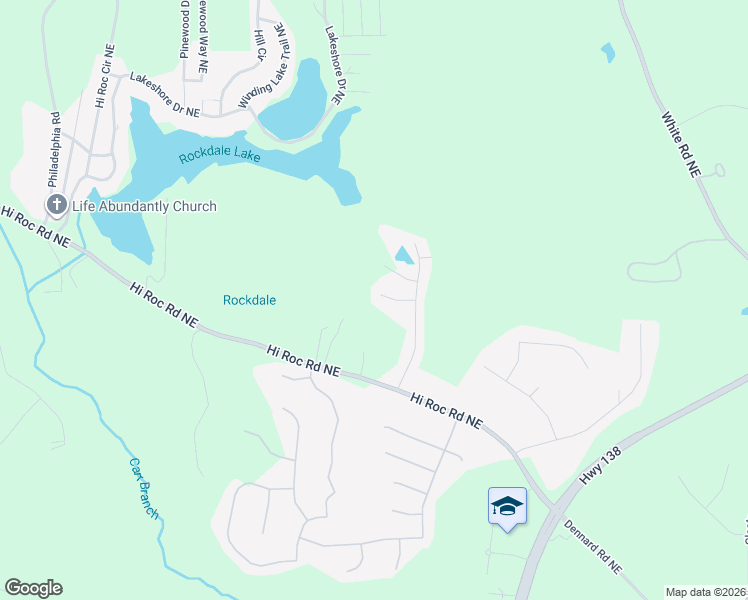 map of restaurants, bars, coffee shops, grocery stores, and more near 2209 Clarendon Court Northeast in Conyers