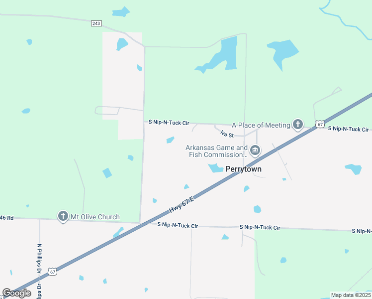 map of restaurants, bars, coffee shops, grocery stores, and more near 6810 U.S. 67 in Hope
