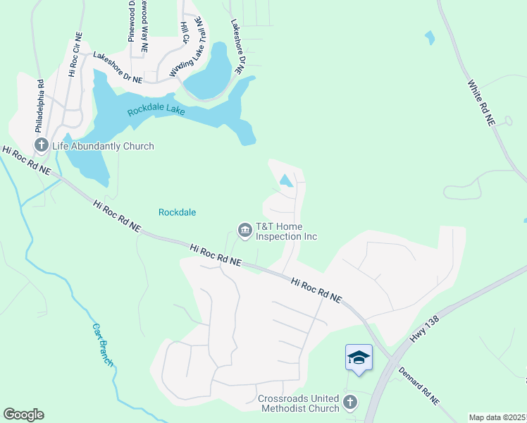 map of restaurants, bars, coffee shops, grocery stores, and more near 2208 Clarendon Court Northeast in Conyers