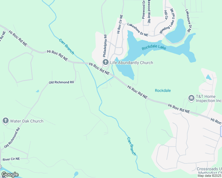 map of restaurants, bars, coffee shops, grocery stores, and more near 2224 Crest Circle Northeast in Conyers