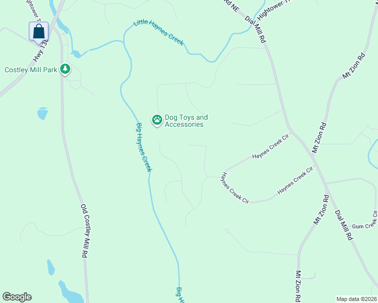 map of restaurants, bars, coffee shops, grocery stores, and more near 105 Wildflower Trail in Oxford