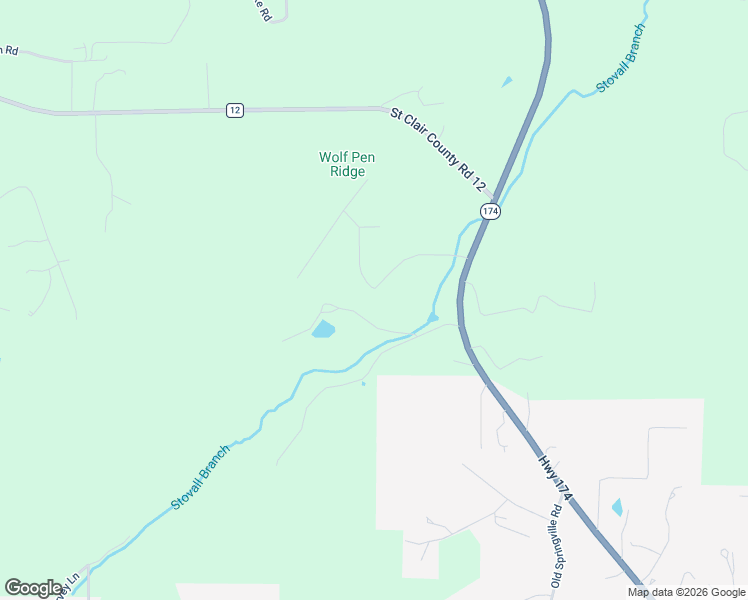 map of restaurants, bars, coffee shops, grocery stores, and more near Cross Creek Drive in Odenville