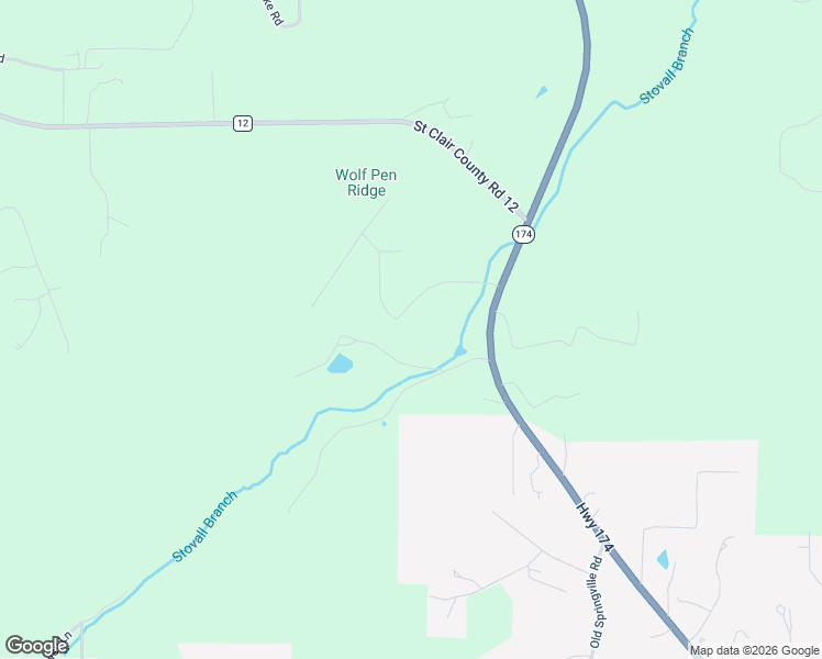 map of restaurants, bars, coffee shops, grocery stores, and more near Cross Creek Drive in Odenville