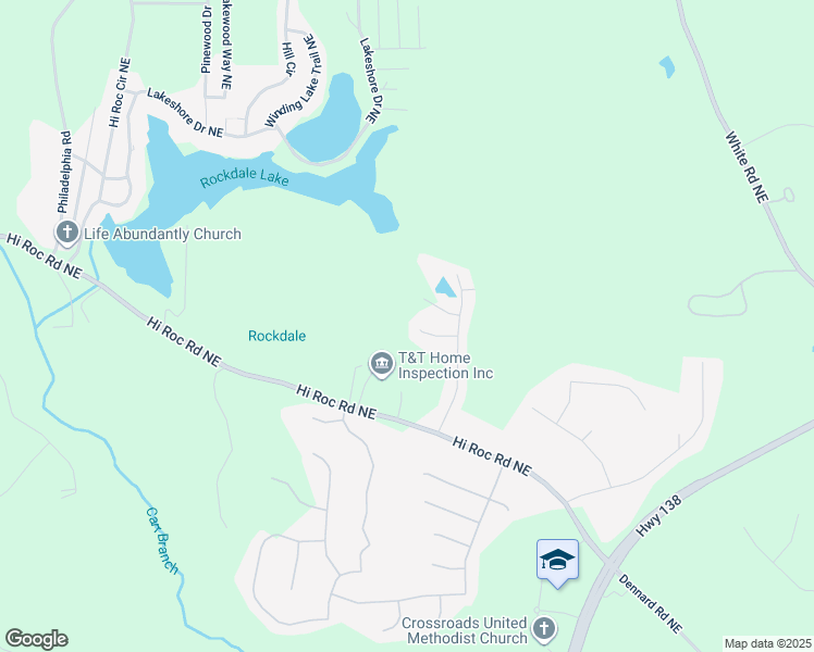 map of restaurants, bars, coffee shops, grocery stores, and more near 2209 Clarendon Court Northeast in Conyers