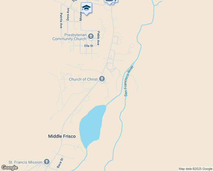 map of restaurants, bars, coffee shops, grocery stores, and more near Delgado Dr in Reserve