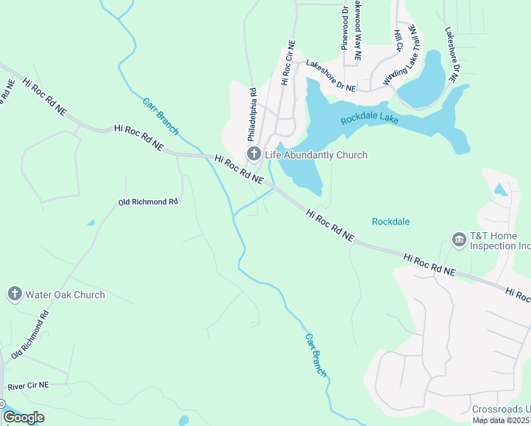 map of restaurants, bars, coffee shops, grocery stores, and more near 2224 Crest Circle Northeast in Conyers