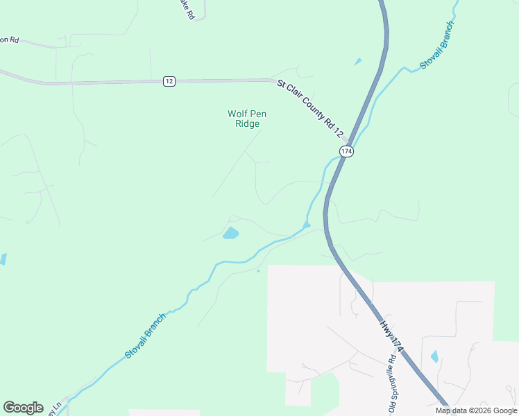 map of restaurants, bars, coffee shops, grocery stores, and more near Cross Creek Drive in Odenville