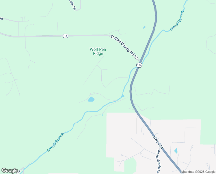 map of restaurants, bars, coffee shops, grocery stores, and more near Cross Creek Drive in Odenville