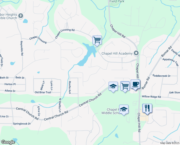 map of restaurants, bars, coffee shops, grocery stores, and more near 3819 Trotters Run in Douglasville